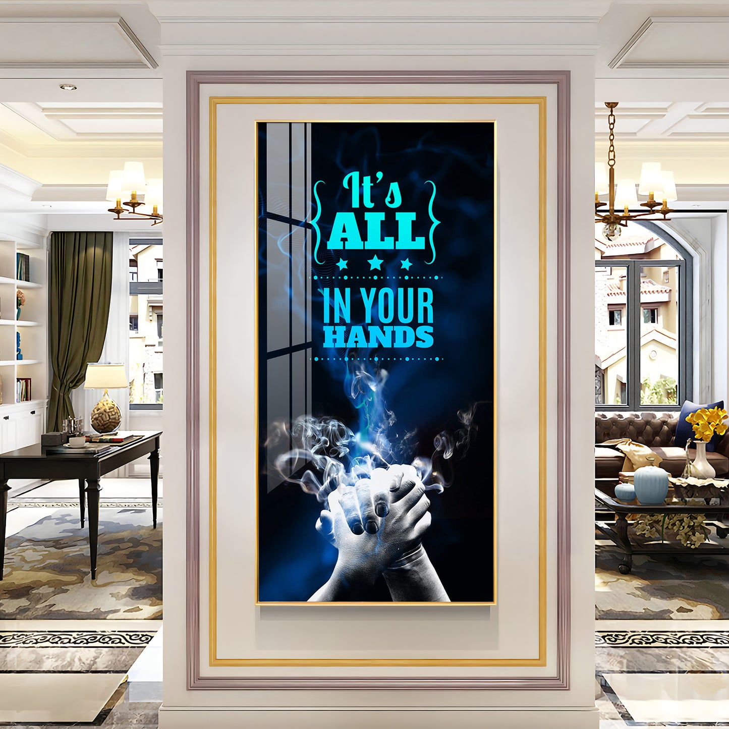 It's All In Your Hands Premium Acrylic Vertical Wall Art