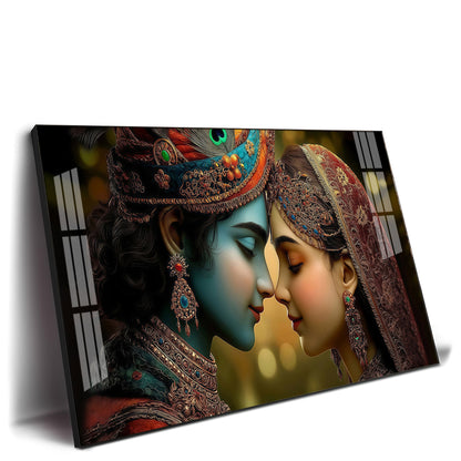 Radhe krishna Premium Acrylic Horizontal Wall Art