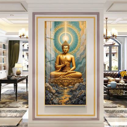Buddha Bliss Premium Acrylic Vertical Wall Art