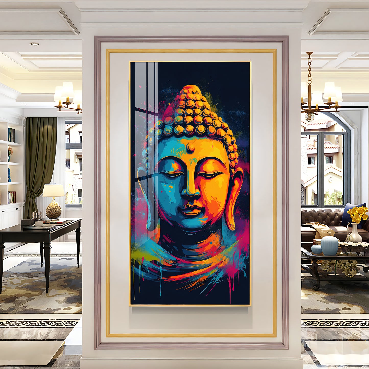 Stillness of The Mind Premium Acrylic Vertical Wall Art