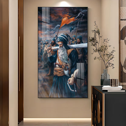 Turban Warriors Premium Acrylic Vertical Wall Art