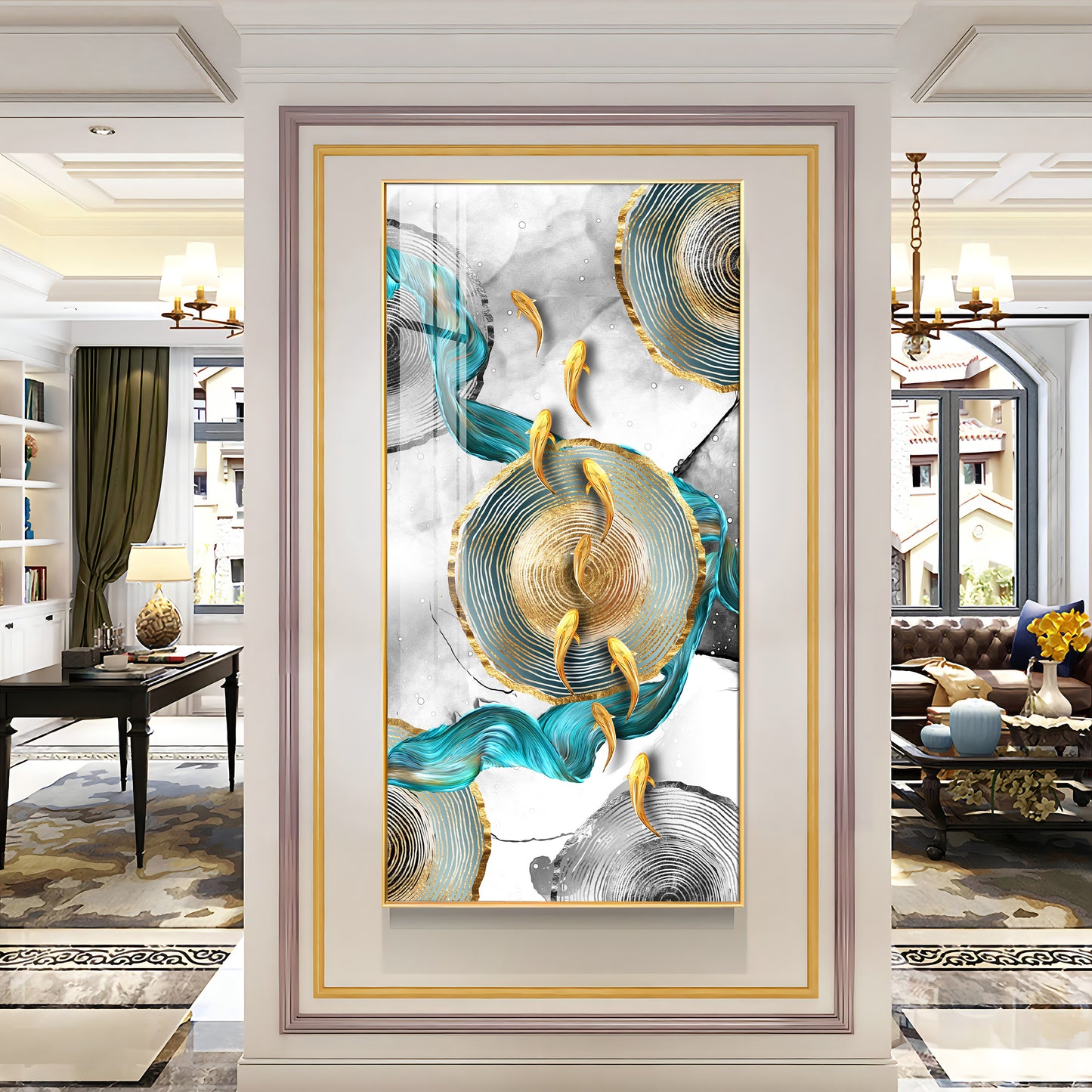 Serene Artwork Premium Acrylic Vertical Wall Art