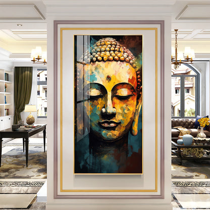 Eternal Gaze Buddha Premium Acrylic Vertical Wall Art