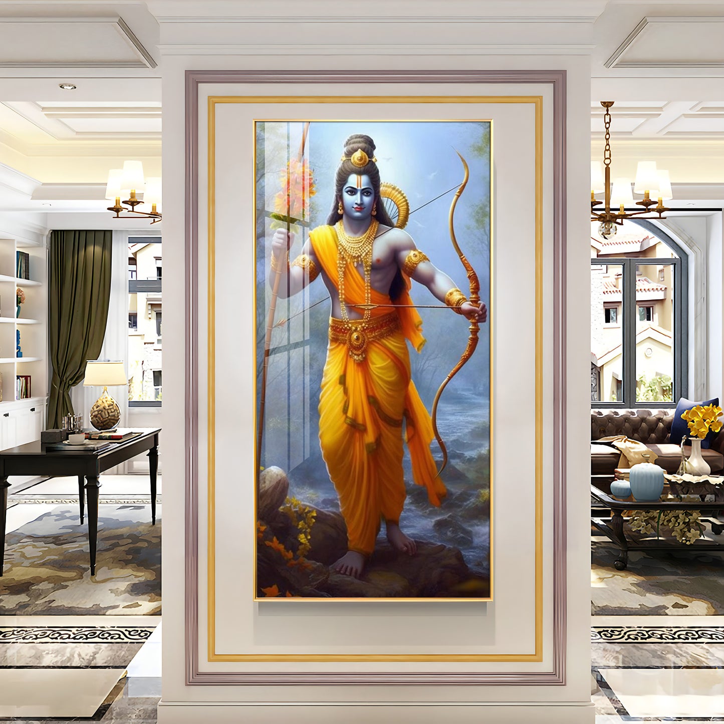 Maryada Purushottam Premium Acrylic Vertical Wall Art