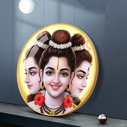 Gurudev Datt Premium Acrylic Round Wall Art