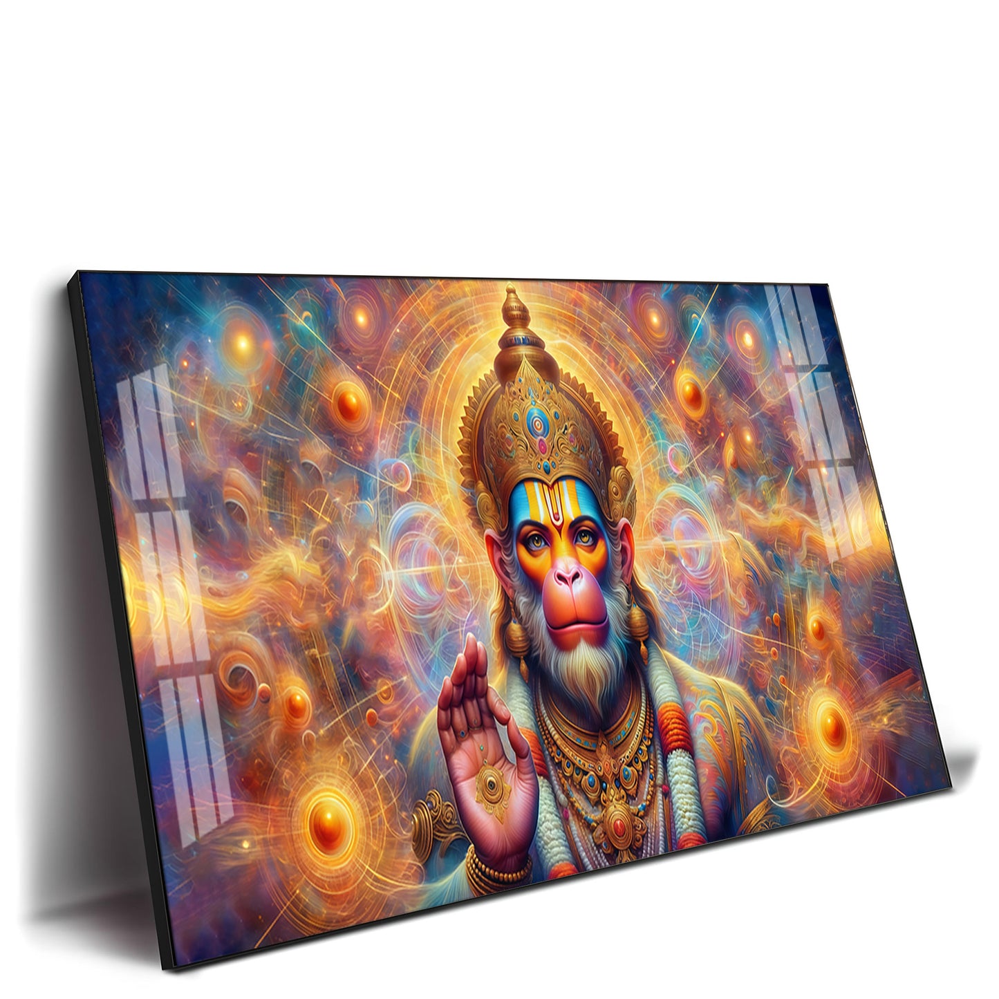 Divine Bajarang Bali Premium Acrylic Horizontal Wall Art