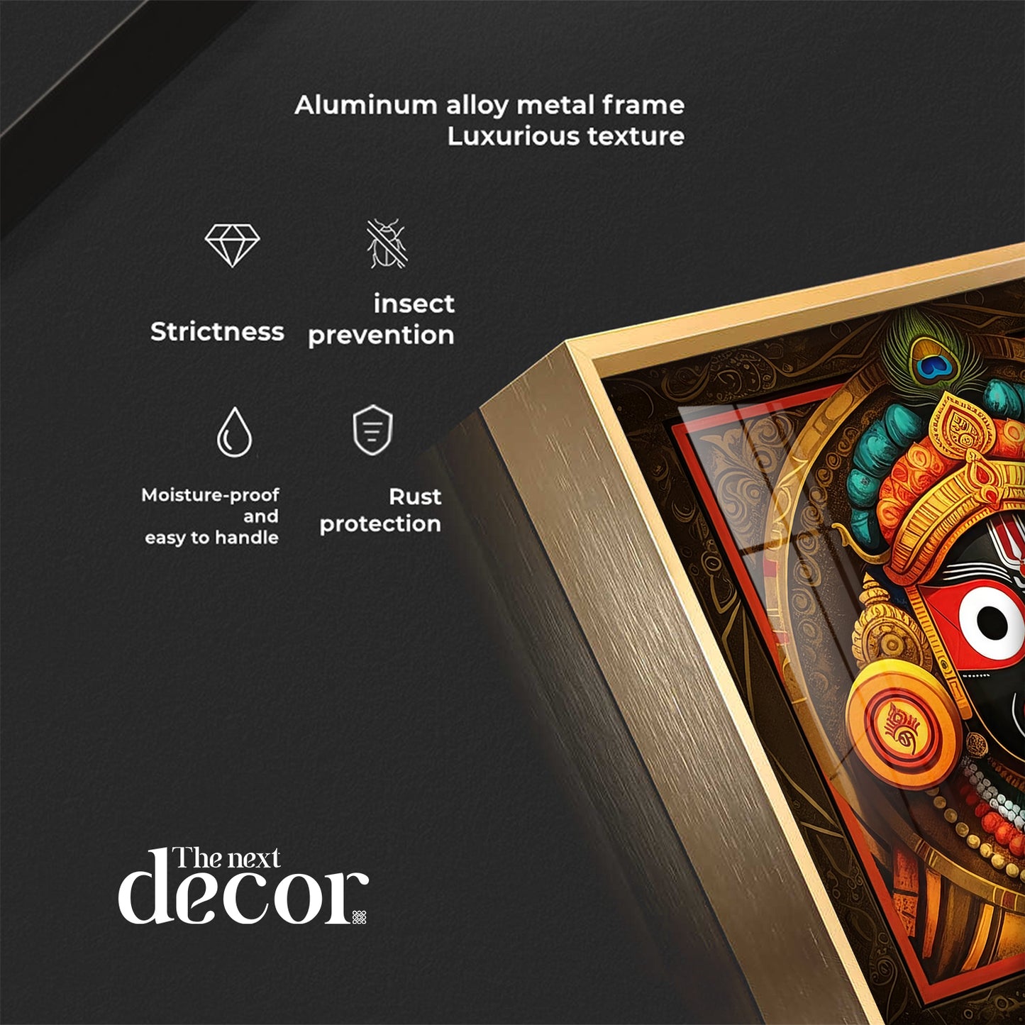 Jagannath Prabhu Premium Acrylic Square Wall Art