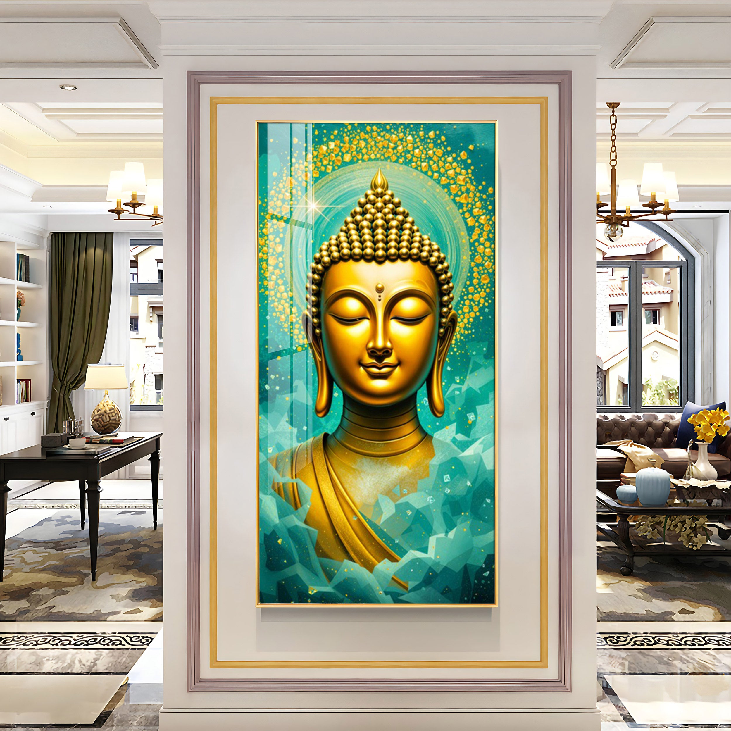 Contemporary Buddha Essence Premium Acrylic Vertical Wall Art