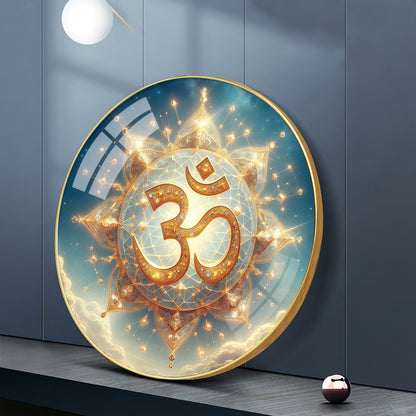 Om Incarnation Premium Acrylic Round Wall Art