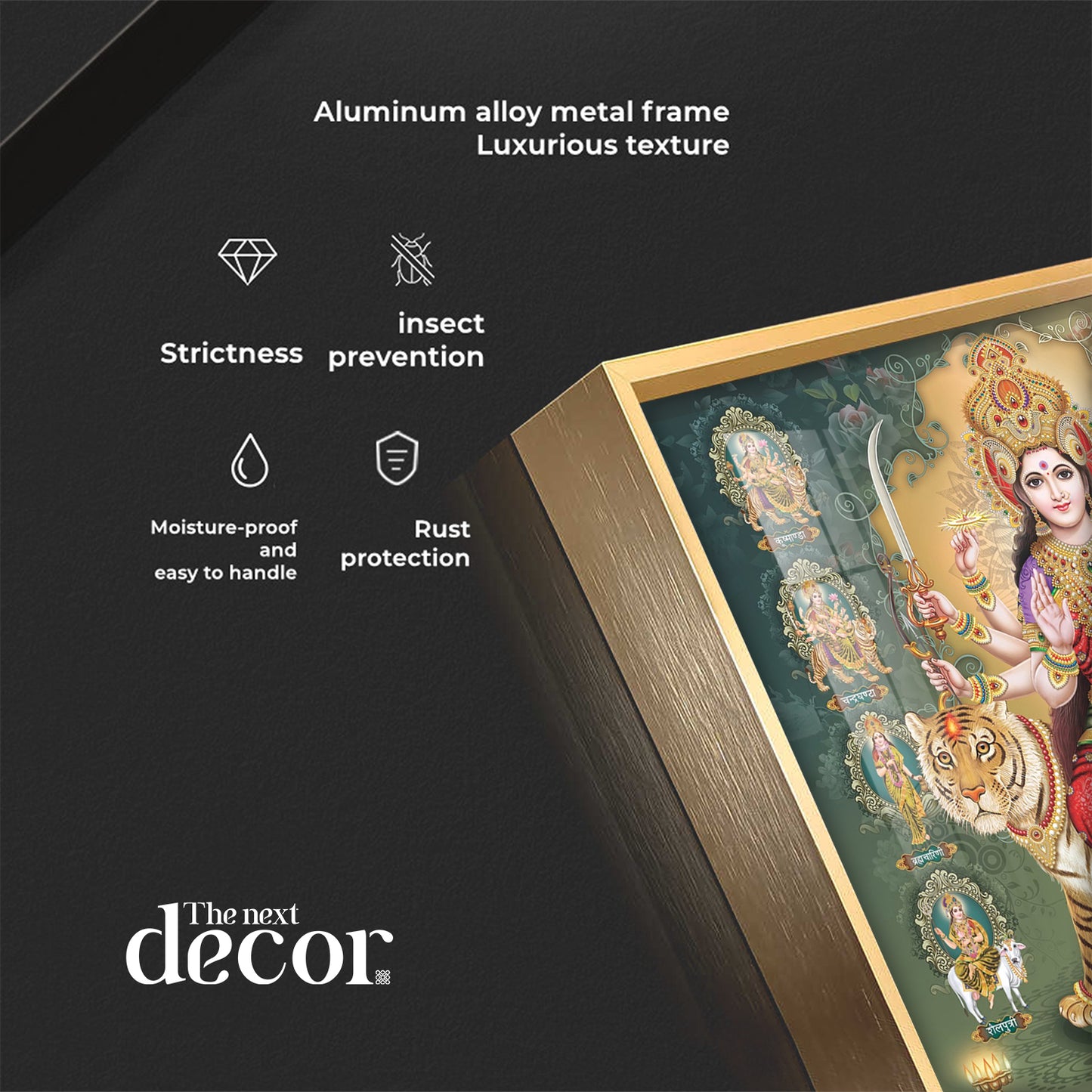 Celestial Grace Goddess Premium Acrylic Square Wall Art