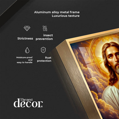 Holy Jesus Premium Acrylic Square Wall Art