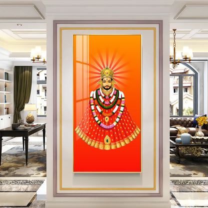 Khatu Shyam Ji Premium Acrylic Vertical Wall Art