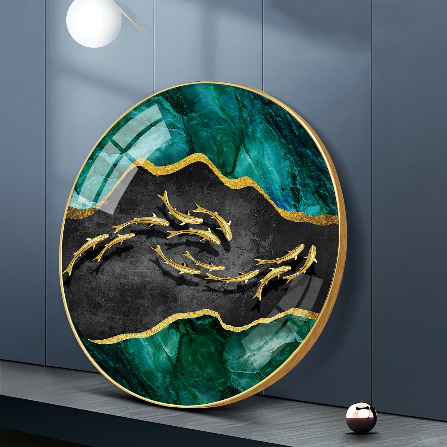 Regal Fish Premium Acrylic Round Wall Art