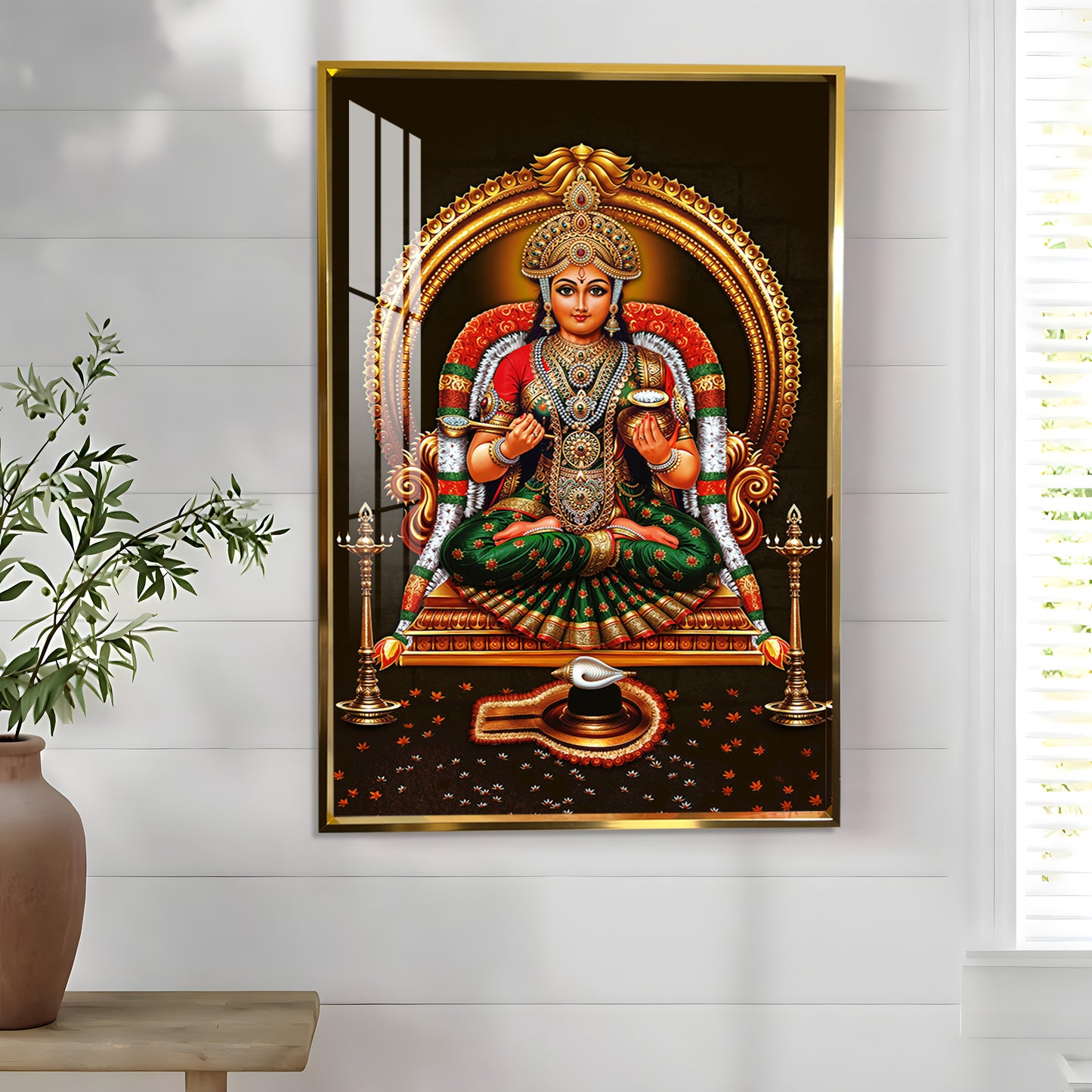 Annapurna Devi Premium Acrylic Vertical Wall Art