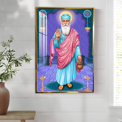 Shree Guru Nanak Dev Premium Acrylic Vertical Wall Art