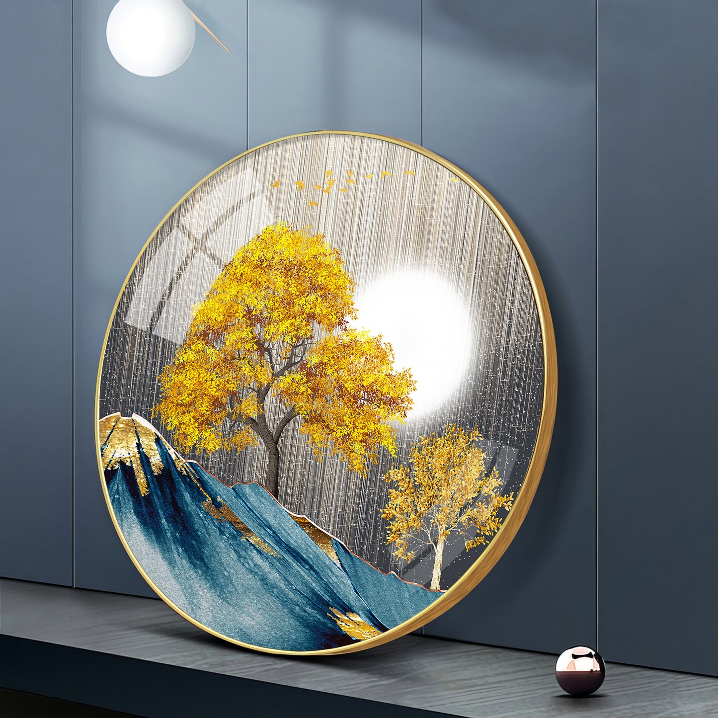 Dreaming Forest Premium Acrylic Round Wall Art