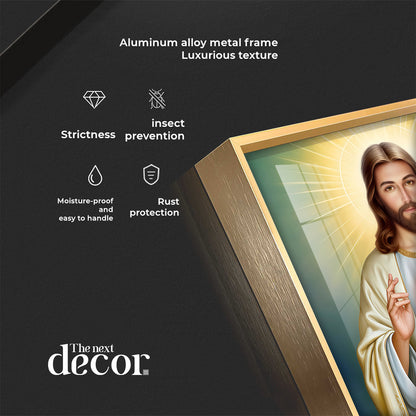 The Beautiful Sacred Heart Jesus Premium Acrylic Square Wall Art