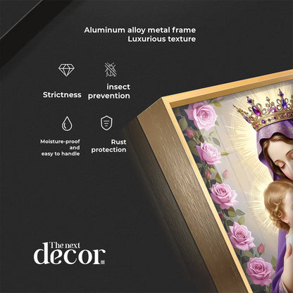 Holy Mother Of God Premium Acrylic Square Wall Art