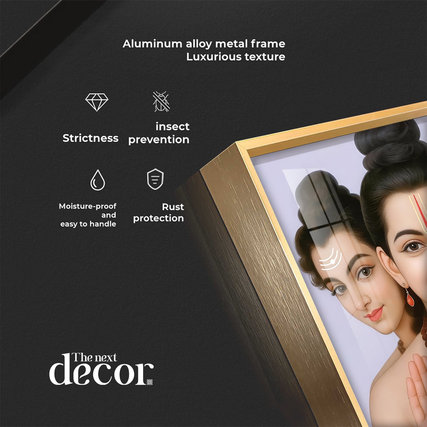 Sri Dattatreya Maharaj Ji Premium Acrylic Square Wall Art