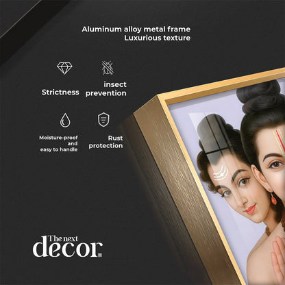 Sri Dattatreya Maharaj Ji Premium Acrylic Square Wall Art