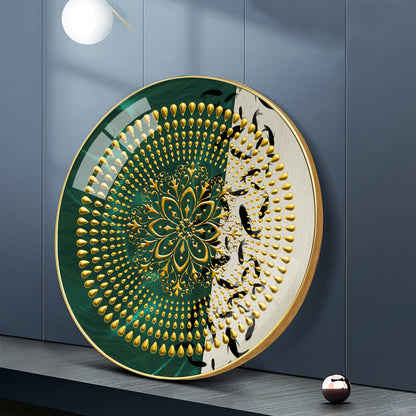 Golden Grove Premium Acrylic Round Wall Art