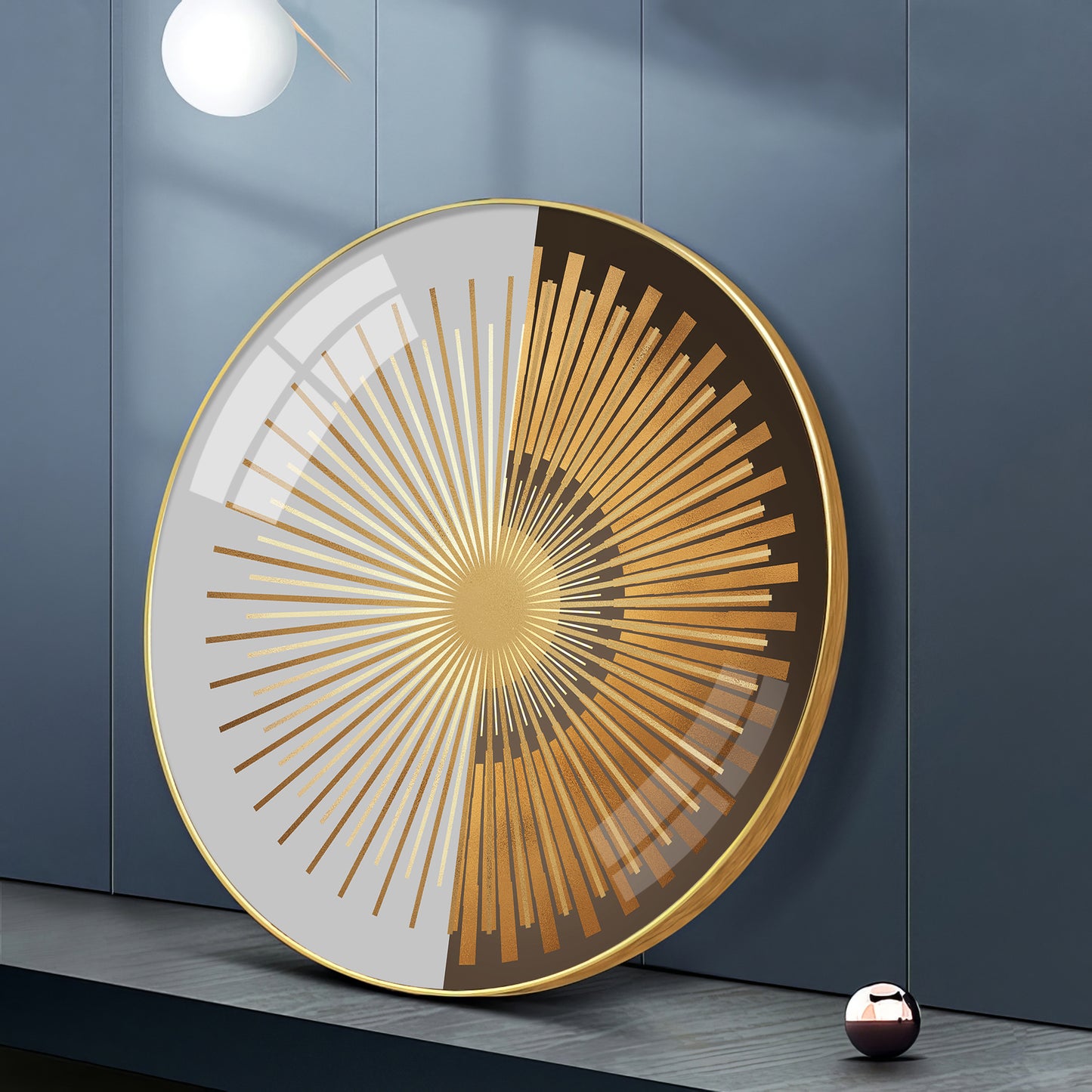 Radiant Circle Premium Acrylic Round Wall Art