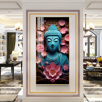 Enlightened Buddha Essence Premium Acrylic Vertical Wall Art