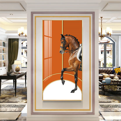 European Horse Premium Acrylic Vertical Wall Art