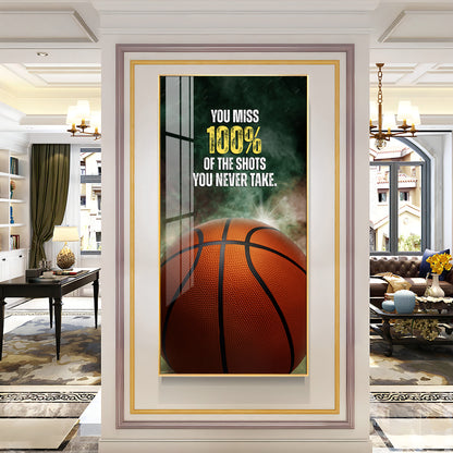 You Miss 100% Of The Shots Premium Acrylic Vertical Wall Art