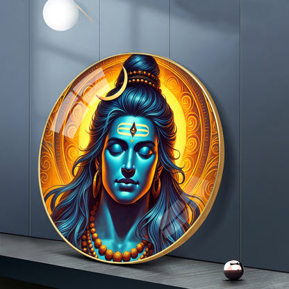Supreme Soul Shiva Premium Acrylic Round Wall Art
