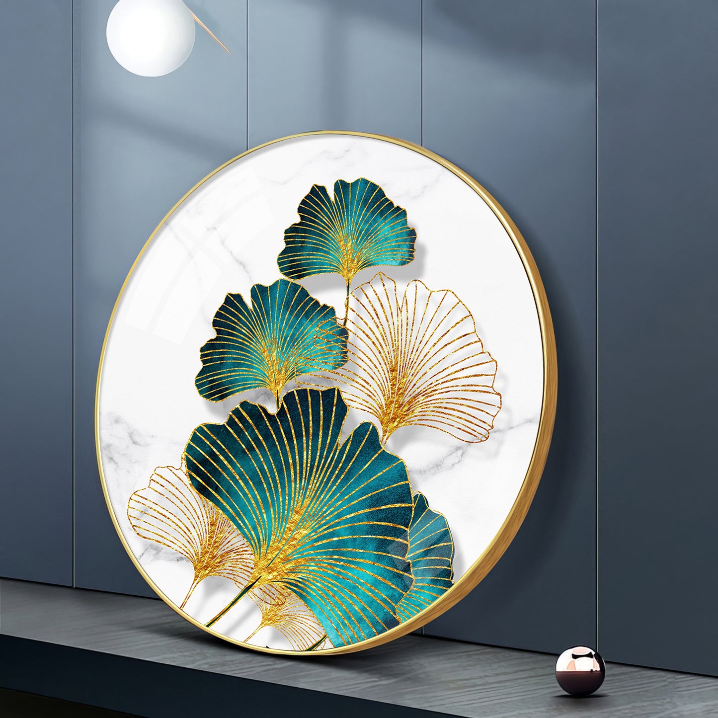 Emerland Petal Art Premium Acrylic Round Wall Art