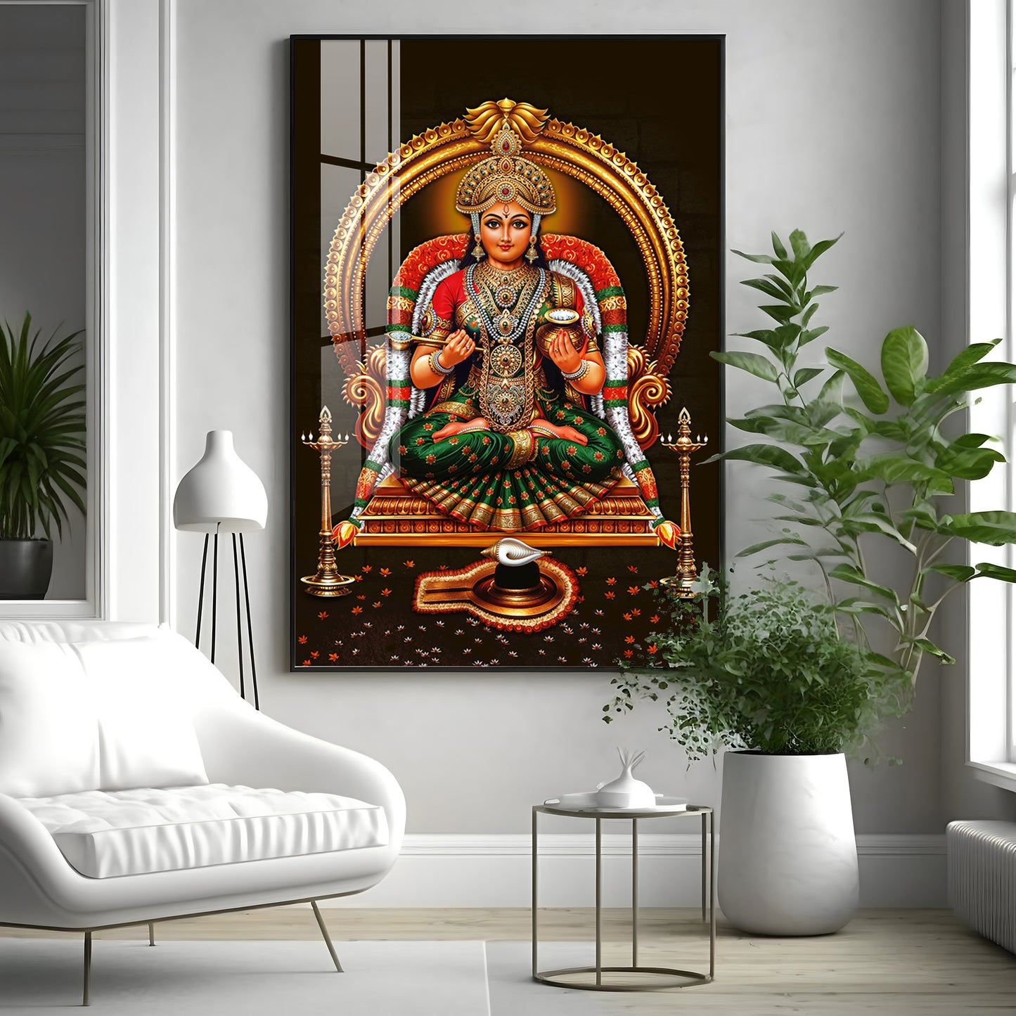 Annapurna Devi Premium Acrylic Vertical Wall Art