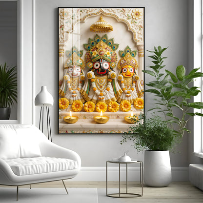Shri Jagannath Bhagwan Premium Acrylic Vertical Wall Art