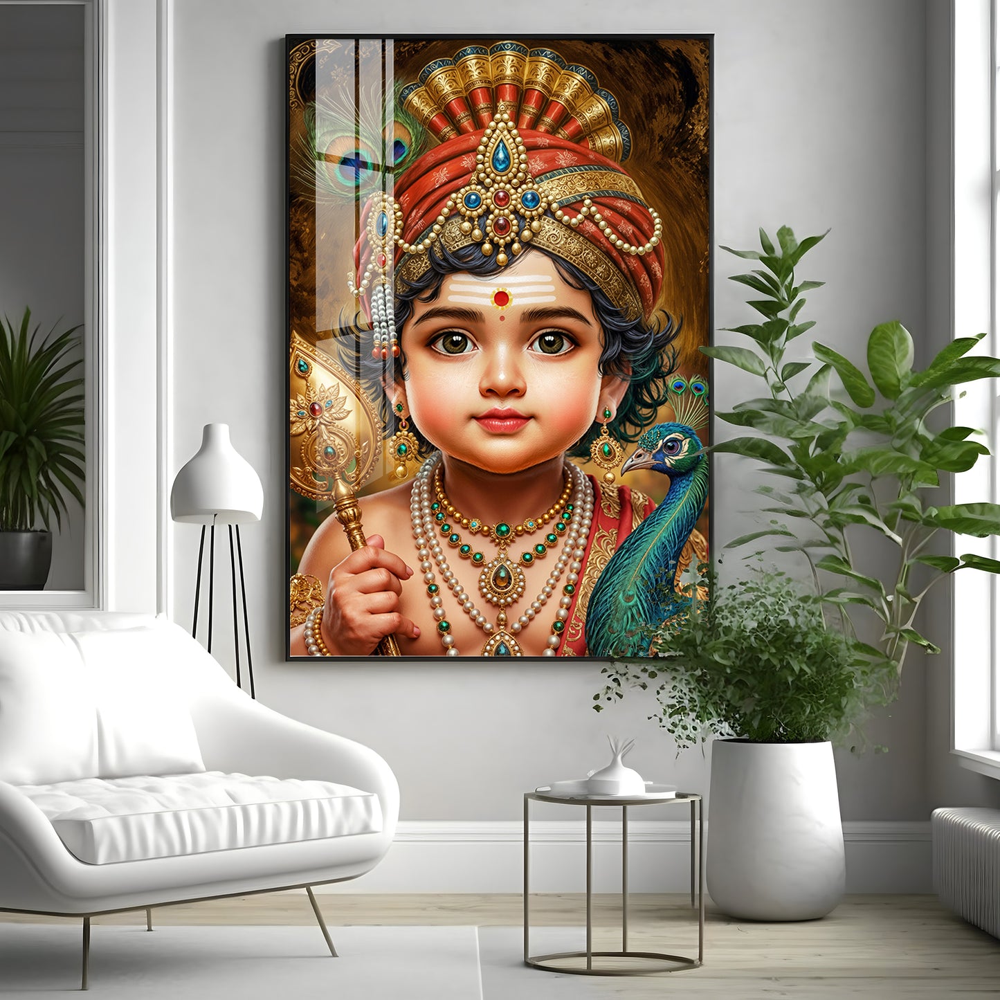 Little Murugan Ji Premium Acrylic Vertical Wall Art