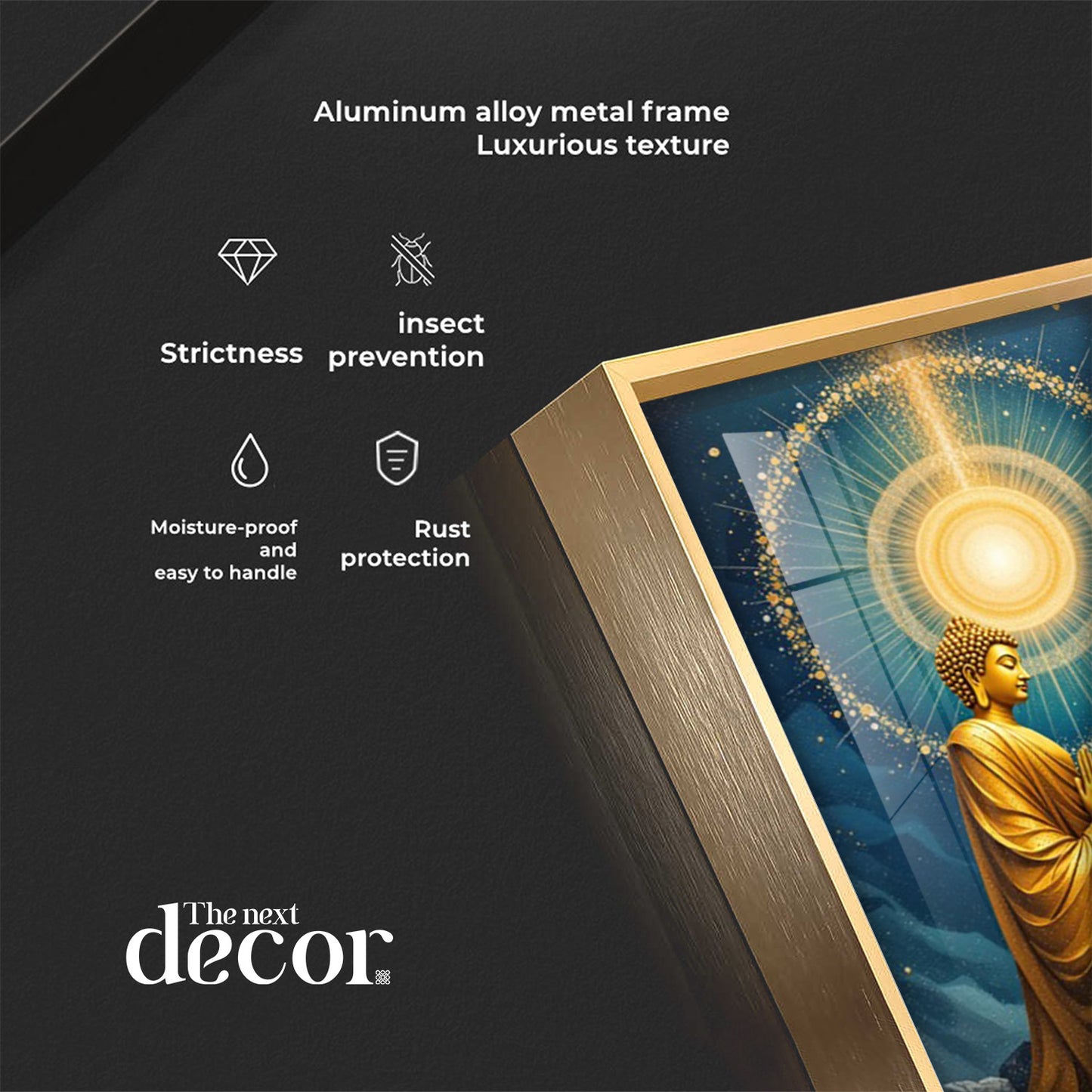 The Buddha's Haven Premium Acrylic Vertical Wall Art