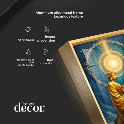 The Buddha's Haven Premium Acrylic Vertical Wall Art