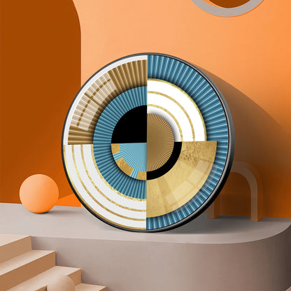 Luxe Waves Premium Acrylic Round Wall Art