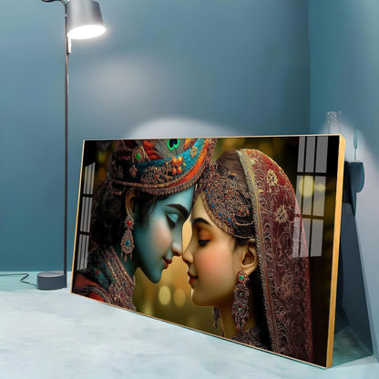Radhe krishna Premium Acrylic Horizontal Wall Art