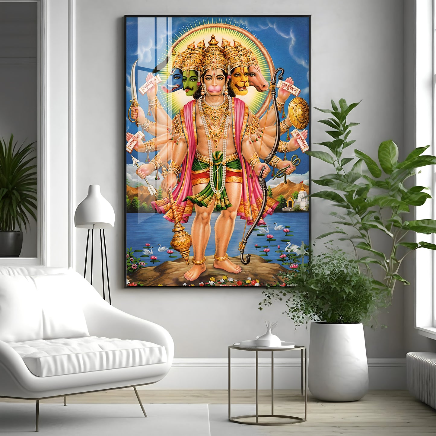 The Mighty Hanuman Premium Vertical Acrylic Wall Art