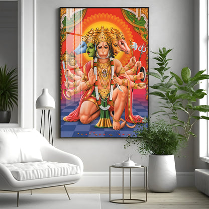 Hanuman Wisdom's Emissary Premium Vertical Acrylic Wall Art