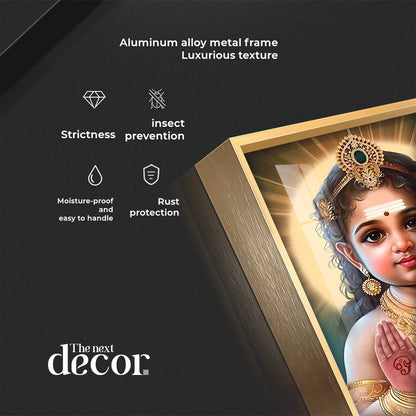 Lord Muruga Premium Acrylic Vertical Wall Art