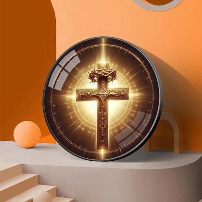 Sacred Symbol Sign Premium Acrylic Round Wall Art