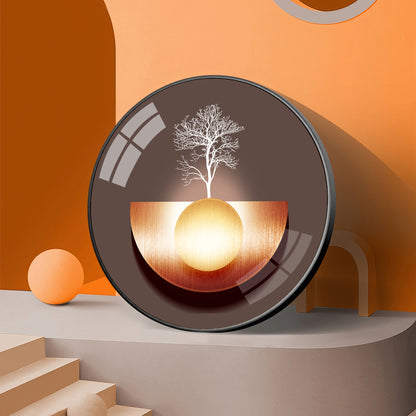 Reflective Arbor Premium Acrylic Round Wall Art