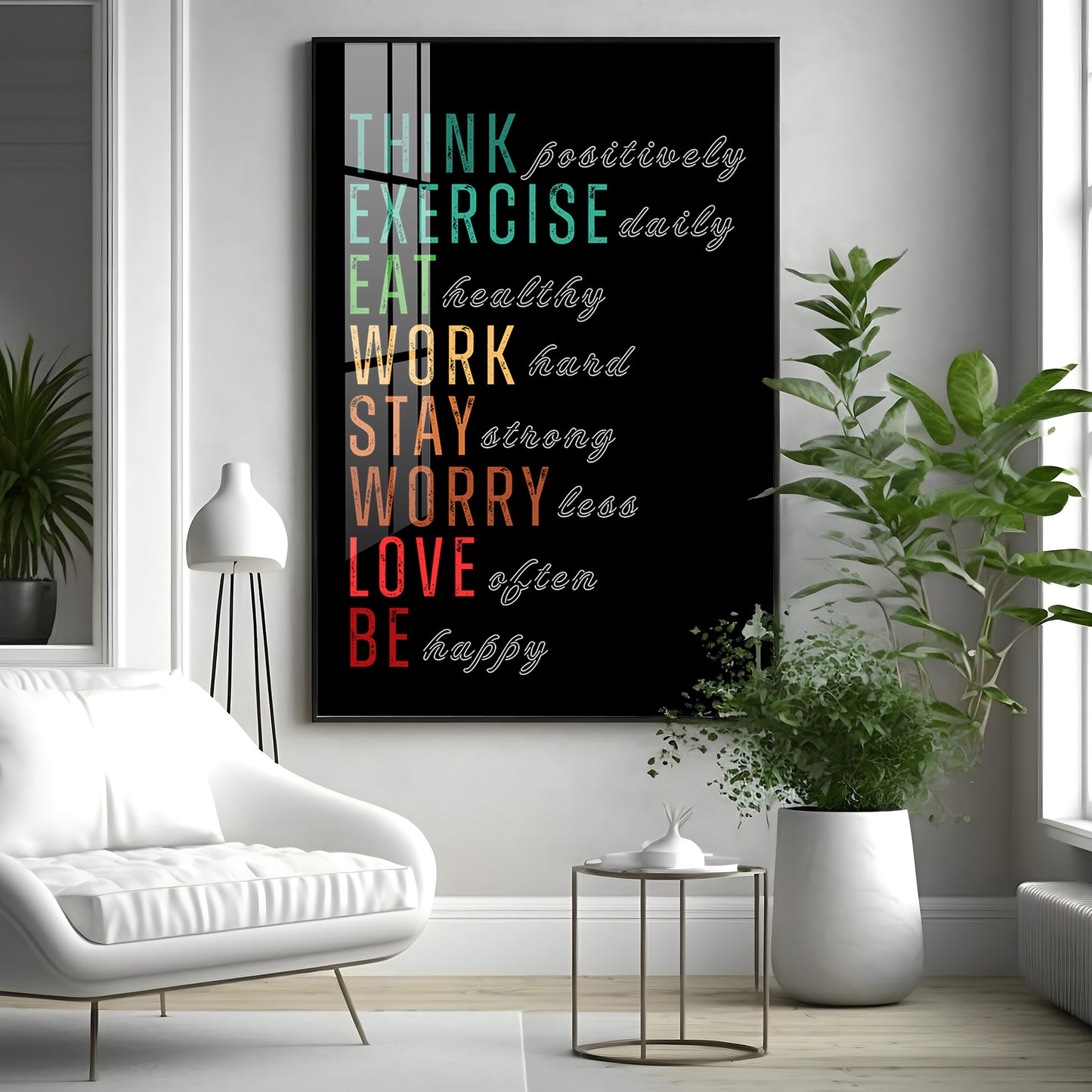 Motivational Quotes Premium Acrylic Vertical Wall Art