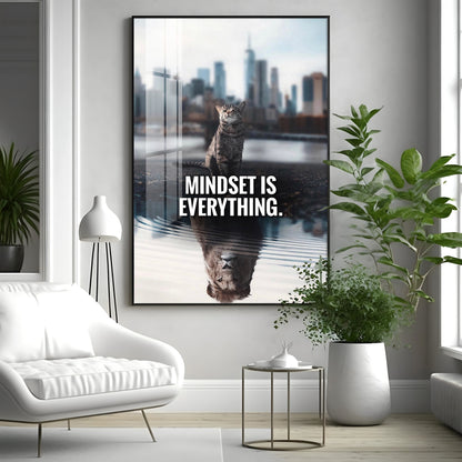 Mindset Is Everything Premium Acrylic Vertical Wall Art