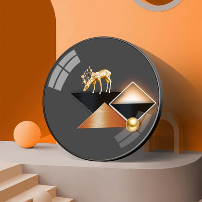 Abstract Realm Premium Acrylic Round Wall Art