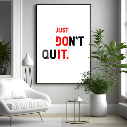 Just Do It Premium Acrylic Vertical Wall Art