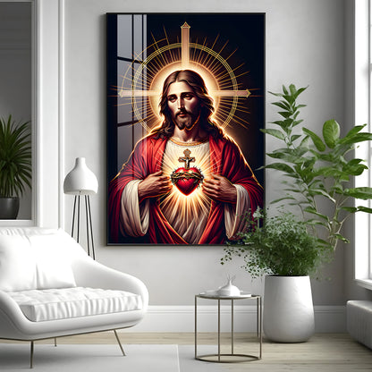 Canvas of Christ's Love Premium Acrylic Vertical Wall Art