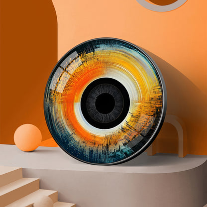 Visionary Gaze Premium Acrylic Round Wall Art