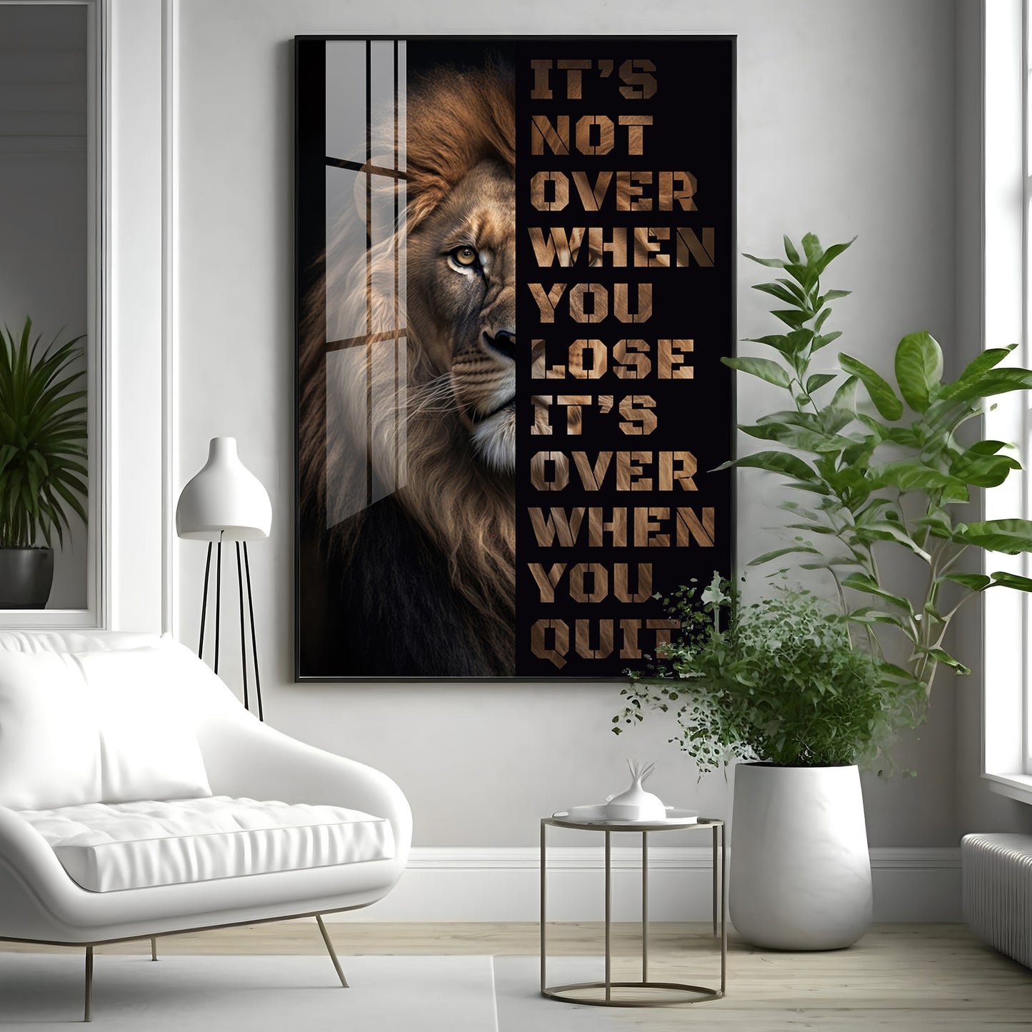 It's Not Over When You Lose Premium Acrylic Vertical Wall Art